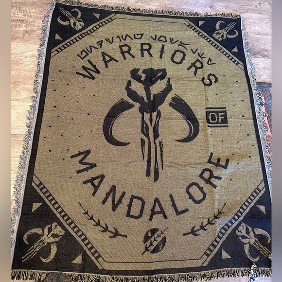 NWT Star Wars Heros & Villians Collaboration Warriors of Mandalore Throw 48x60